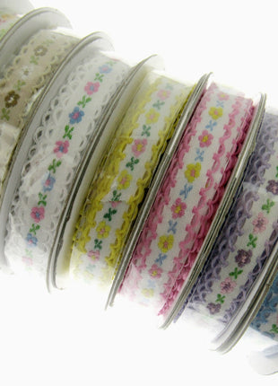 Daisy Ribbon Braid With Picot Edge - 12mm Wide - Pretty, Cute & Elegant