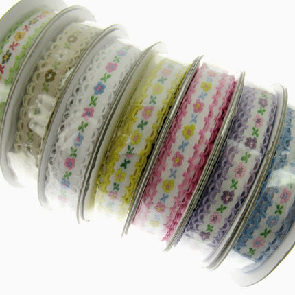 Daisy Ribbon Braid With Picot Edge - 12mm Wide - Pretty, Cute & Elegant