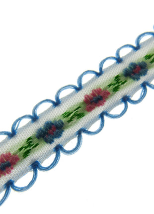 Daisy Ribbon Braid With Picot Edge - 12mm Wide - Pretty, Cute & Elegant