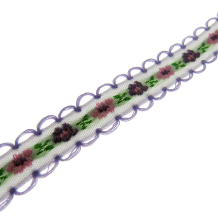 Daisy Ribbon Braid With Picot Edge - 12mm Wide - Pretty, Cute & Elegant