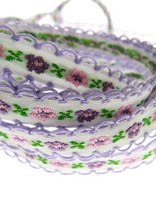 Daisy Ribbon Braid With Picot Edge - 12mm Wide - Pretty, Cute & Elegant
