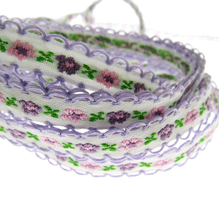 Daisy Ribbon Braid With Picot Edge - 12mm Wide - Pretty, Cute & Elegant