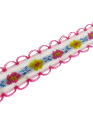 Daisy Ribbon Braid With Picot Edge - 12mm Wide - Pretty, Cute & Elegant