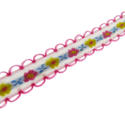 Daisy Ribbon Braid With Picot Edge - 12mm Wide - Pretty, Cute & Elegant