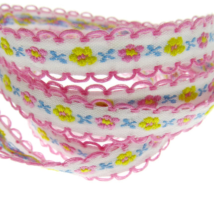 Daisy Ribbon Braid With Picot Edge - 12mm Wide - Pretty, Cute & Elegant