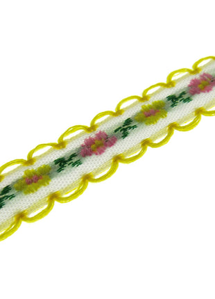 Daisy Ribbon Braid With Picot Edge - 12mm Wide - Pretty, Cute & Elegant