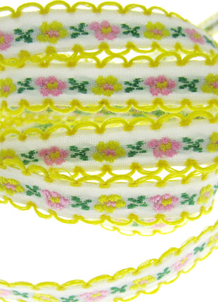 Daisy Ribbon Braid With Picot Edge - 12mm Wide - Pretty, Cute & Elegant