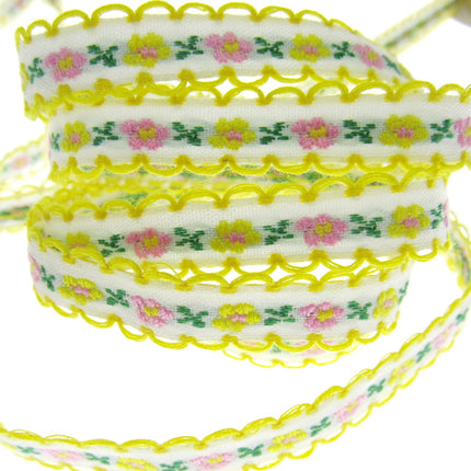 Daisy Ribbon Braid With Picot Edge - 12mm Wide - Pretty, Cute & Elegant
