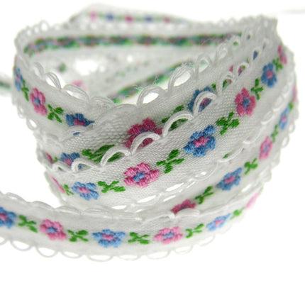 Daisy Ribbon Braid With Picot Edge - 12mm Wide - Pretty, Cute & Elegant