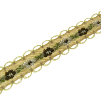 Daisy Ribbon Braid With Picot Edge - 12mm Wide - Pretty, Cute & Elegant