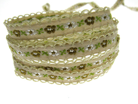Daisy Ribbon Braid With Picot Edge - 12mm Wide - Pretty, Cute & Elegant