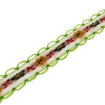 Daisy Ribbon Braid With Picot Edge - 12mm Wide - Pretty, Cute & Elegant