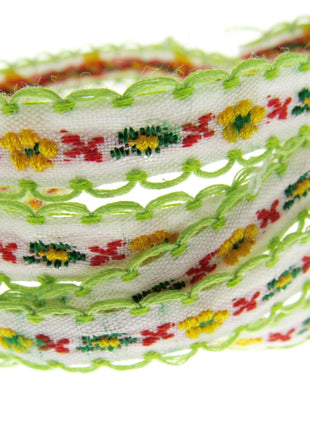 Daisy Ribbon Braid With Picot Edge - 12mm Wide - Pretty, Cute & Elegant