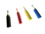 Cute Crayon Pencil Buttons - Choose From 4 Colours - 25mm Long