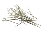 Extra Long Steel Pins - 50mm / 2 Inch Pins - 50 Pin Pack Size