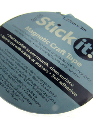 Self Adhesive Magnetic Craft Tape with Sticky Side by Docrafts 3 Meter Reel