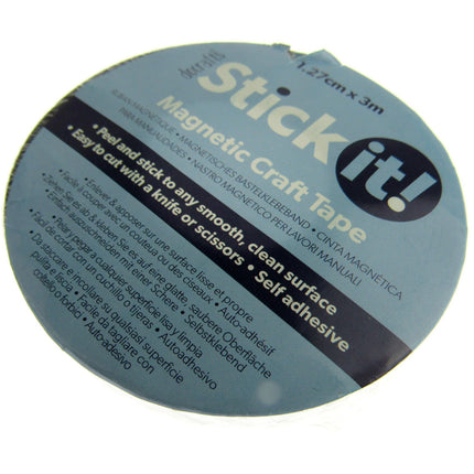 Self Adhesive Magnetic Craft Tape with Sticky Side by Docrafts 3 Meter Reel