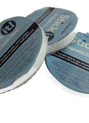 Self Adhesive Magnetic Craft Tape with Sticky Side by Docrafts 3 Meter Reel