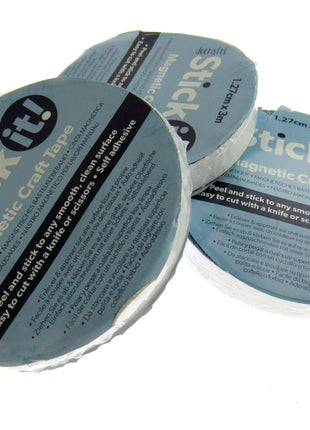 Self Adhesive Magnetic Craft Tape with Sticky Side by Docrafts 3 Meter Reel