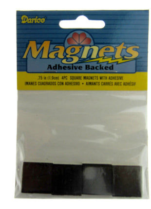 Self Adhesive Magnet Square Craft Magnet 4 Pieces 1.9cm Diameter