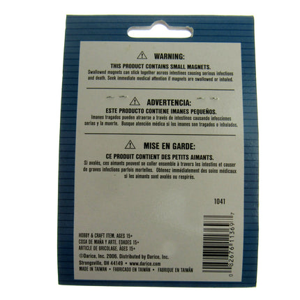 Self Adhesive Magnet Square Craft Magnet 4 Pieces 1.9cm Diameter