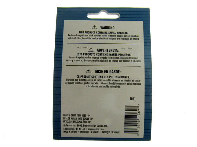 Self Adhesive Magnet Square Craft Magnet 4 Pieces 1.9cm Diameter