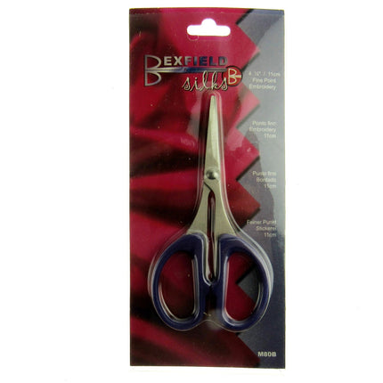 Soft Feel Embroidery Scissors with Fine Point by Bexfield - 4 1/4" - (11cm) M80