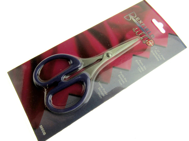 Soft Feel Embroidery Scissors with Fine Point by Bexfield - 4 1/4" - (11cm) M80
