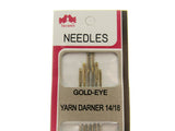 Yarn Darners 14/18 Gold Eye - 6 Needles - Clearance