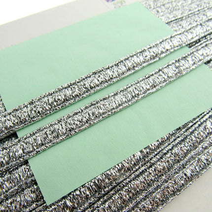 Lurex President Braid Four Colours Available 8mm Wide - ThreadandTrimmings