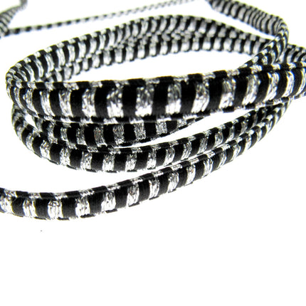 Lurex President Braid Four Colours Available 8mm Wide - ThreadandTrimmings