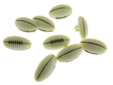 Rugby Ball Novelty Shank Buttons - Rugger Sport Buttons -18mm Nylon Rugby Button