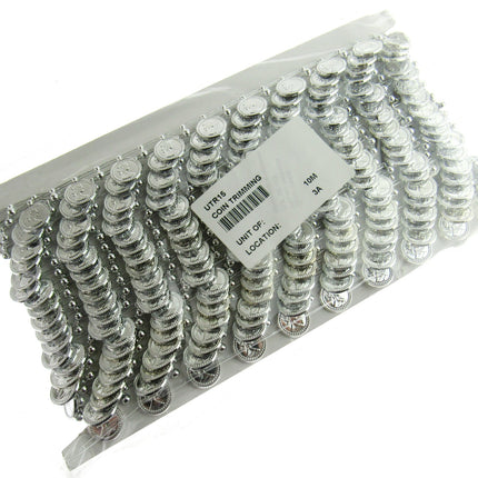 Belly Dance Coin Trimming - 15mm Wide - Stringed Coins - UTR15 (Largest) - ThreadandTrimmings