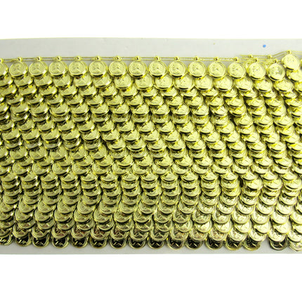 Coin Trimming - Small Gold or Silver - 10mm Wide Plastic Trimming - 0404-0244
