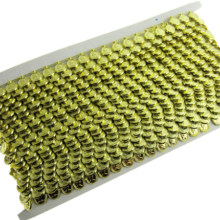 Coin Trimming - Small Gold or Silver - 10mm Wide Plastic Trimming - 0404-0244