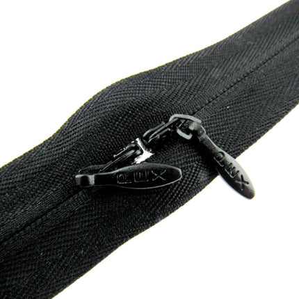 Continuous Invisible Zip Chain with 12 Sliders 6m x No 3 Chain 4 x Colours - ThreadandTrimmings