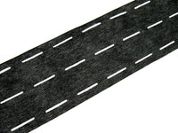 Iron On Fuse & Fold Slotted Waistbanding Interfacing - 80mm Wide - Black / White