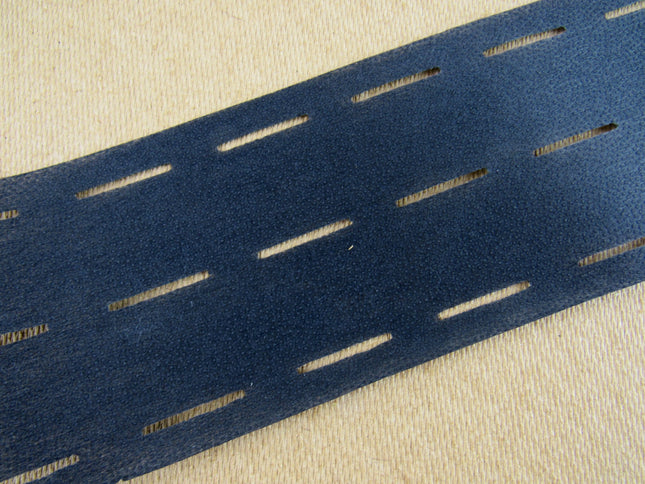 Heavy Fusible Slotted Waist Banding Interfacing - 80mm Wide - Black / White - ThreadandTrimmings