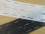 Iron On Fuse & Fold Slotted Waistbanding Interfacing - 80mm Wide - Black / White