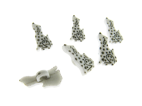 Dalmatian Spotty Dog Buttons 21mm Spotted Dog Shank Buttons - ThreadandTrimmings