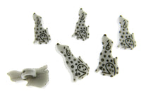 Dalmatian Spotty Dog Buttons - 21mm Spotted Dog Shank Buttons