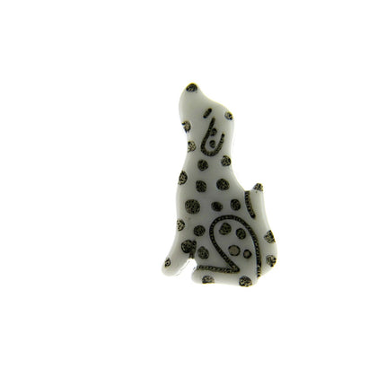 Dalmatian Spotty Dog Buttons 21mm Spotted Dog Shank Buttons - ThreadandTrimmings