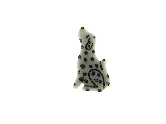 Dalmatian Spotty Dog Buttons 21mm Spotted Dog Shank Buttons - ThreadandTrimmings