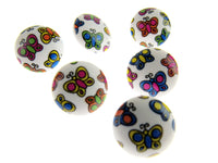 Round Childrens Printed Character Shank Buttons on White Shank by Wonder Buttons