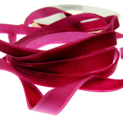 Velvet Ribbon Trimming Tape 9mm Wide Assorted Colours - ThreadandTrimmings