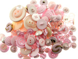 Mixed Assorted Craft Buttons - 25 Grams of Mixed Shape Loose Craft Buttons