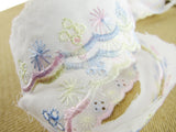 Multi Pastel Broderie Anglaise Cotton Lace With Daisy - 27m Card - 25mm Wide