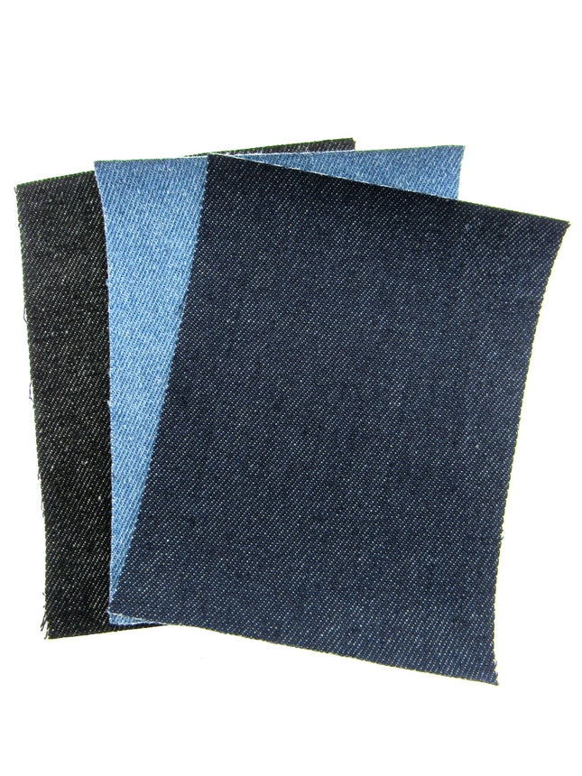 Iron on Denim Patches / Mending Repair patches (10cm x 12.5cm) - ThreadandTrimmings