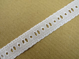 Broderie Anglaise Insertion Lace - 3 meter Lengths - 27mm Wide - TC001