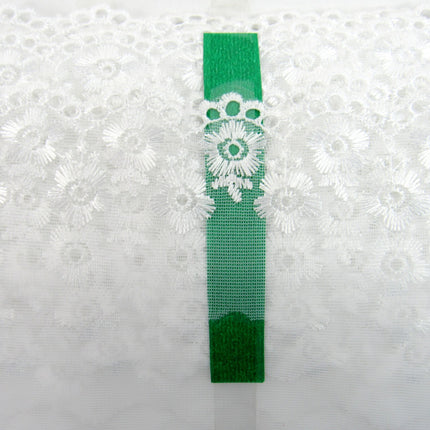 Scalloped Lace with Embroidered Flower 55mm Wide x 3m White, Ivory or Pink 2106 - ThreadandTrimmings